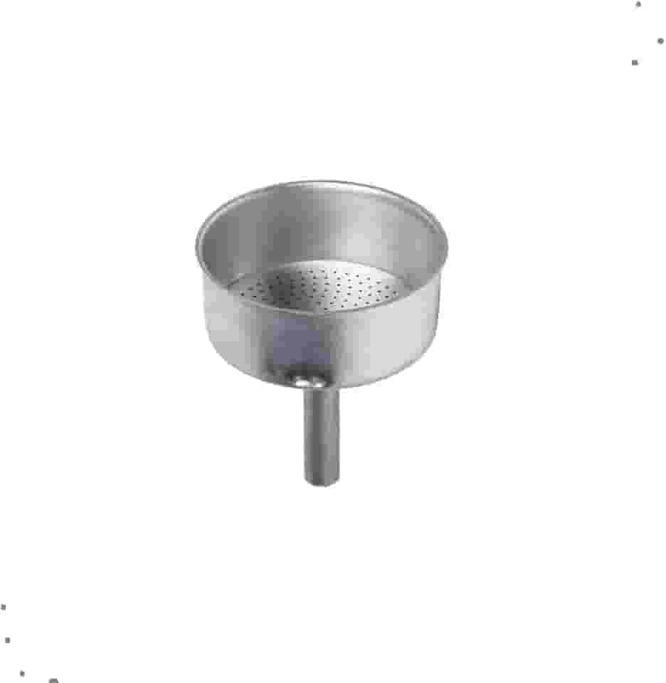 Funil de Reposição para Cafeteira Italiana Moka – Alumínio Durável – Vários Tamanhos (6 Xicaras)