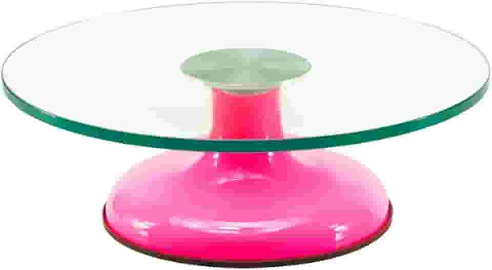 Bailarina De Vidro Giratória Rosa 30cm Com Rolamento Duplo Profissional Udlandia