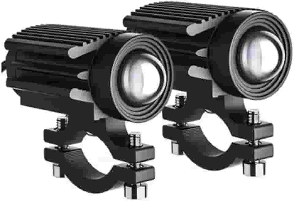 Faróis de Neblina LED para Moto | 10000 Lúmens | 2 Modos | IP67 à Prova d'Água | Instalação Universal