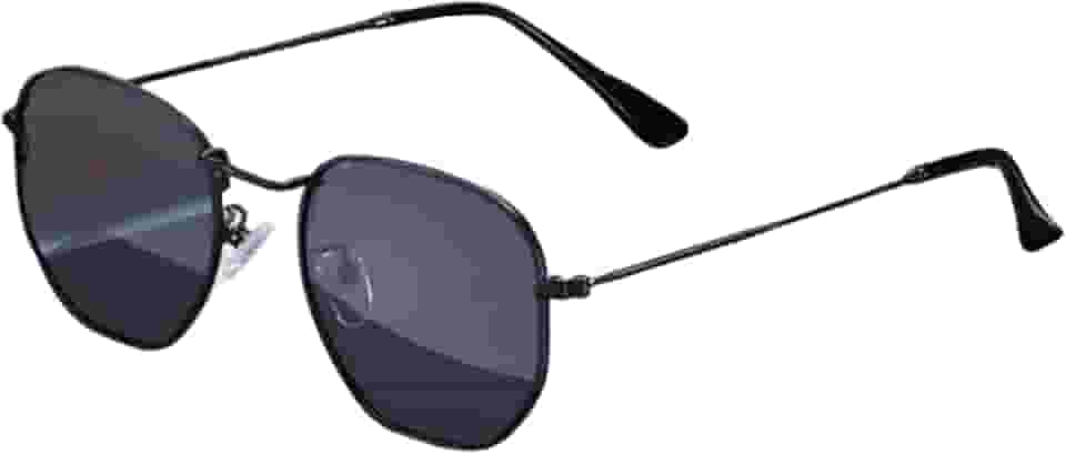 Óculos de Sol Unissex Hexagonal com Proteção UV400