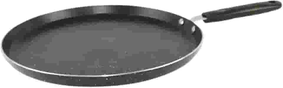 Tapioqueira Panquequeira Em Alumínio Teflon Indução Gás 26cm (Preto)