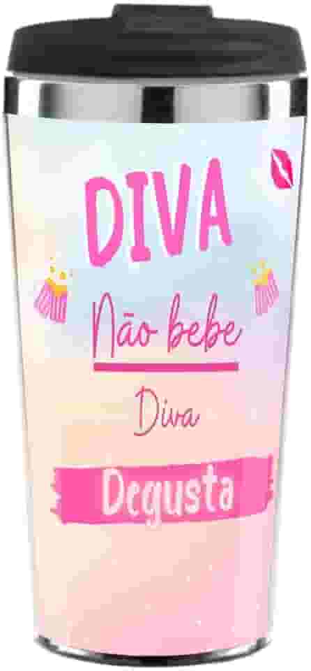 Copo Térmico Cerveja Diva Não bebe Degusta brilho