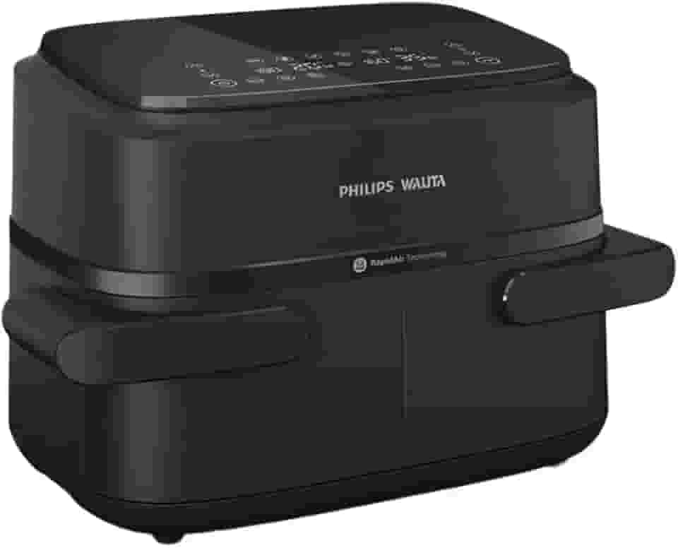 Fritadeira Airfryer Série 1000 Duplo Cesto 7,1L Philips Walita, 1850W, 2 anos de garantia, 110v - NA150/00