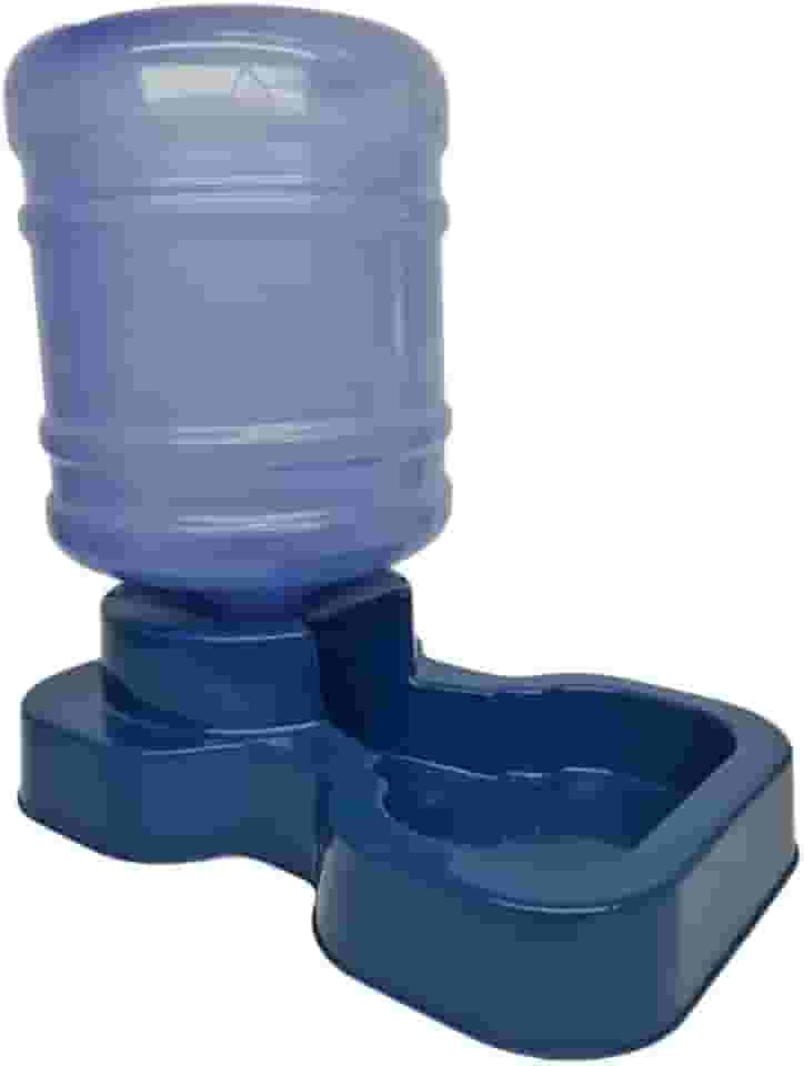 Bebedouro Pet Automático Grande Porte Com Bombona Galão de 10 Litros Cães e Gatos (Azul)