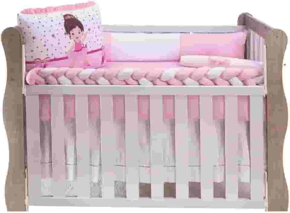 Kit De Berço Americano E Nacional Sublimado Com 10 Peças (Bailarina)