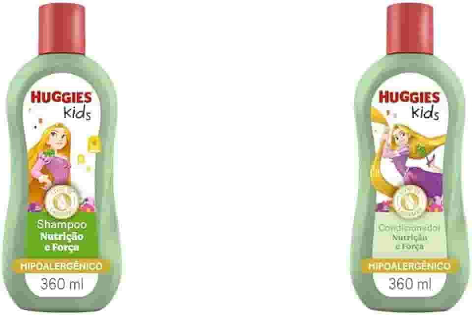 Huggies Shampoo Kids Nutrição e Força 360 ml + Huggies Condicionador Kids Nutrição e Força 360 ml