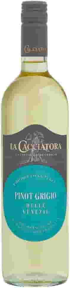 Vinho Fino Branco Italiano La Cacciatora Pinot Grigio Delle Venezie DOC 2023 06x750ml
