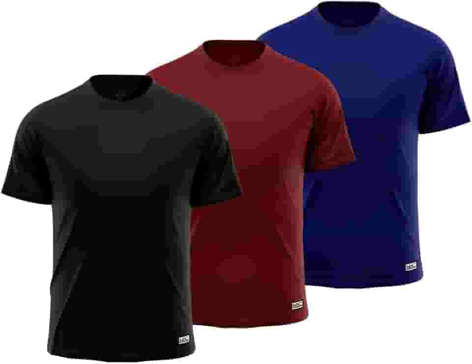 Kit 3 Camiseta Masculina Lisa Proteção UV +50 Segunda Pele Térmica MXC BRASIL