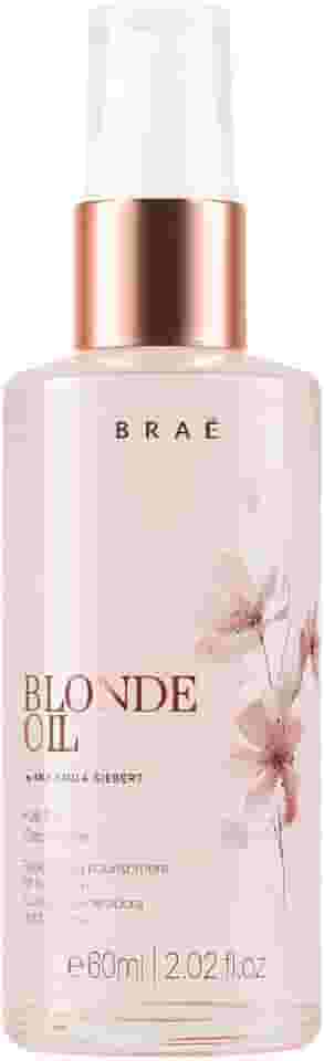 Óleo Capilar BRAÉ Blonde Oil 60ml - Brilho Intenso e Maciez, Controle de Frizz e Pontas Duplas, Fragrância Sofisticada