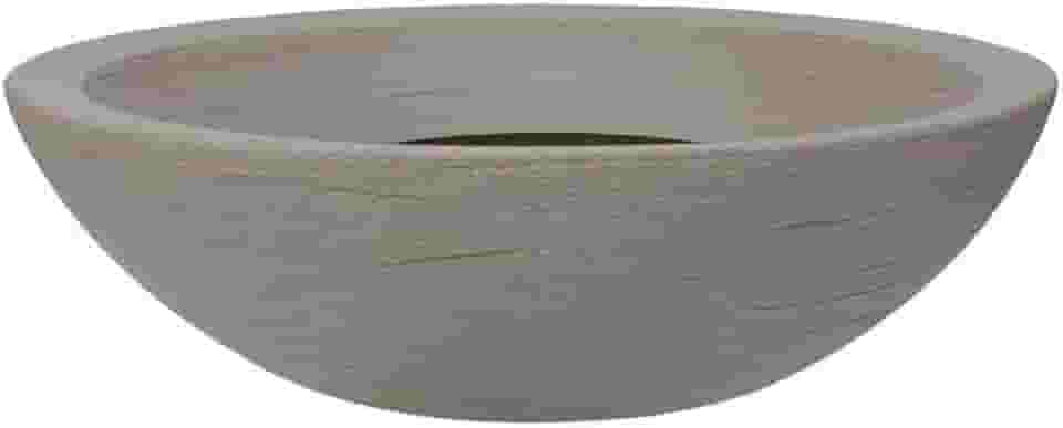 Vasart Terra Vaso de Flores Bowl, Granito Pedra, 55x16cm