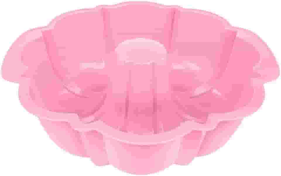 Forma Pudim Pudinzeira 1,8LT Vai ao Microondas Resistente (Rosa)