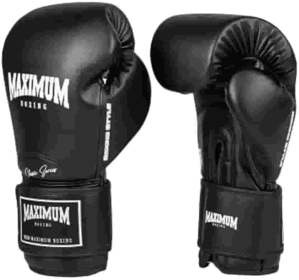 Luva De Boxe E Muay Thai Maximum New Classic Black 12OZ