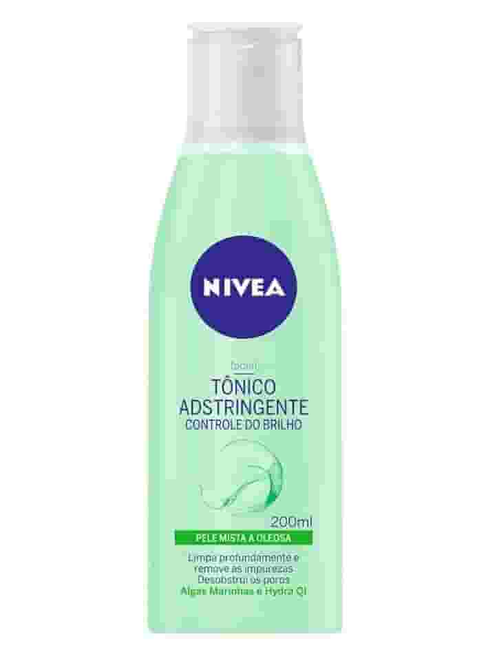 NIVEA Tônico Facial Controle do Brilho - Remove profundamente as impurezas, ajuda a controlar a oleosidade, contém vitamina B5 e é livre de álcool etílico em sua fórmula - 200ml