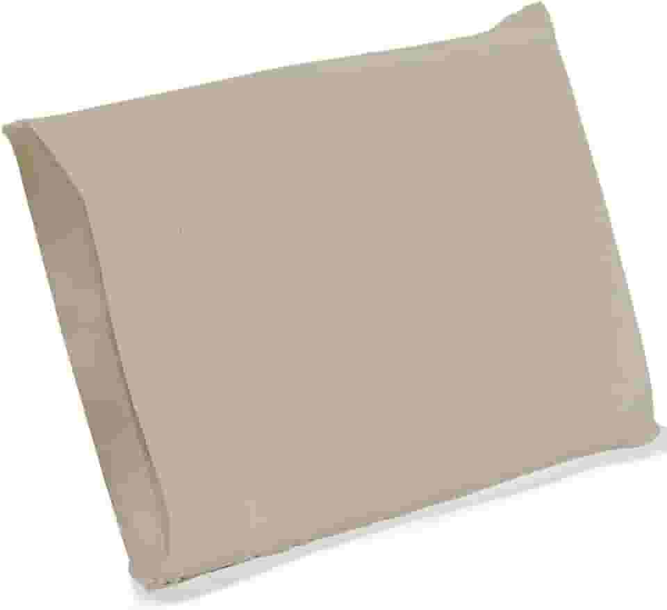 Kit 02 Fronhas Classic Tecido Percal 400 Fios 70x50 cm Antiácaro, Anti-pilling com Toque Macio - Bege