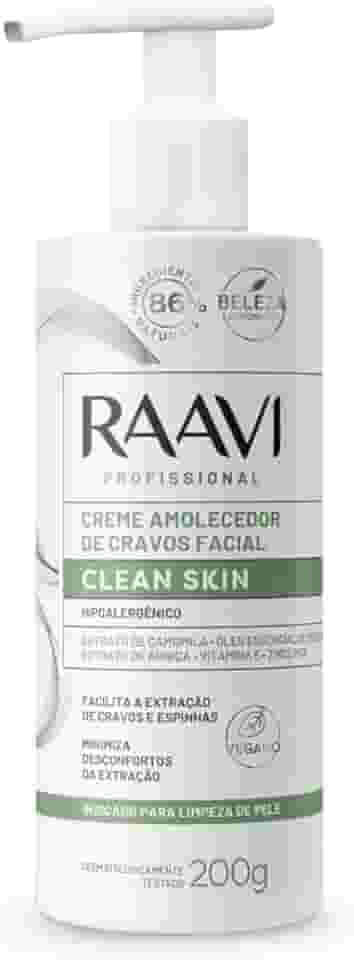 Raavi - Creme Amolecedor De Cravos Facial Clean Skin 200g