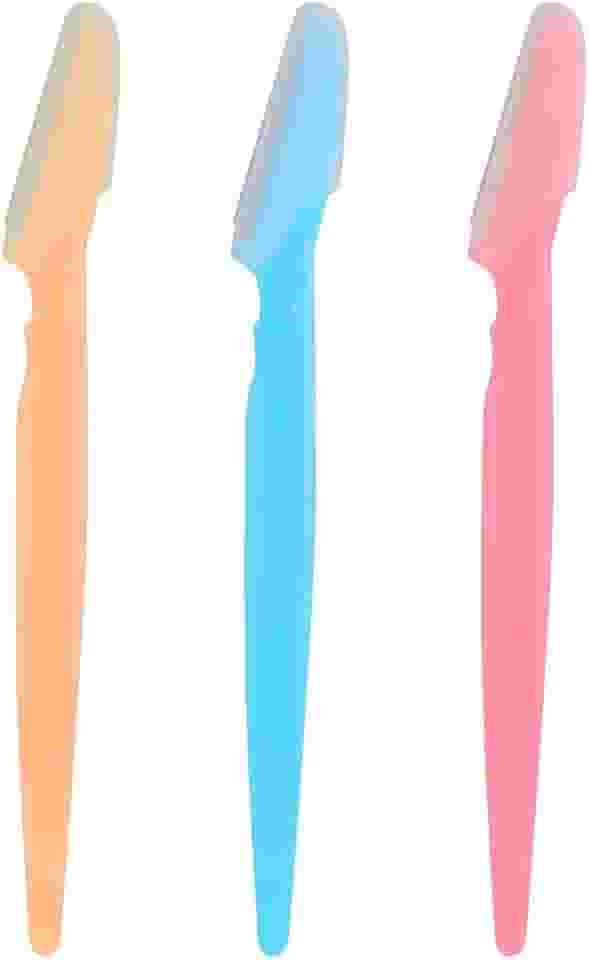 Kit 3 Navalhas Sobrancelha E Rosto Lâmina Aço Inoxidável