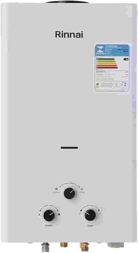 Rinnai M15-15 litros GN (Gás Natural) Branco - Aquecedor de Água a Gás Mecânico REU-M150 CFH