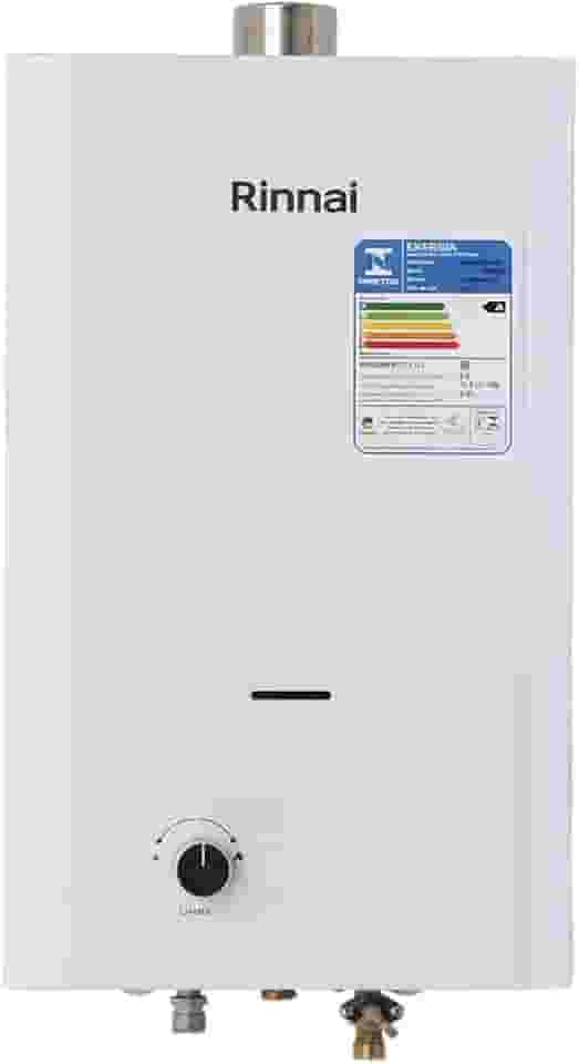 Rinnai M08 FE - 8 litros GN (Gás Natural) Branco - Aquecedor de Água a Gás Mecânico REU-M080 FEH