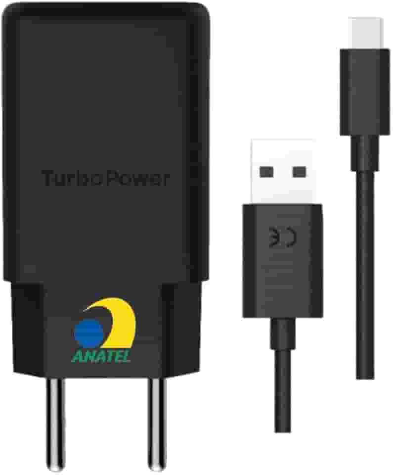 Carregador Turbo Android 30W 4.0 Entrada Tipo C Cabo USB Tipo C 1m Preto Universal Carregador de Parede PREMIUM APPARI