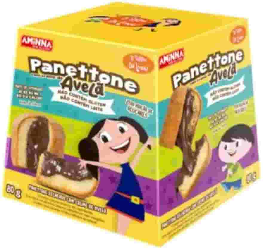 Panettone sem glúten com Creme de Avelã - Show da Luna