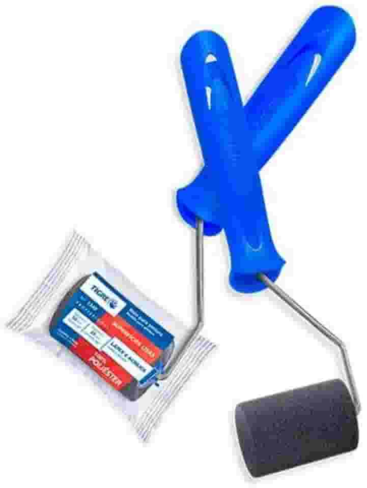 Rolo Espuma Poliéster com Suporte, Tigre 61340050, Cinza, 5cm