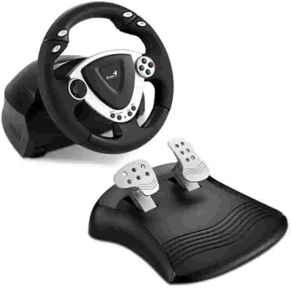 Genius Twin Wheel, Vibração. Roda de feedback de vibração para PS2 e PC.