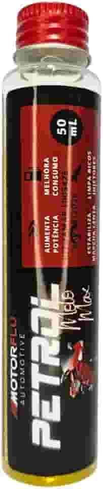 Aditivo Concentrado para Combustível Moto Motorflu Petrol Max 50mL, Aumenta Octanagem, Potência e Eficiência, Limpa Sistema e Reduz Consumo – Etanol, Gasolina, Flex