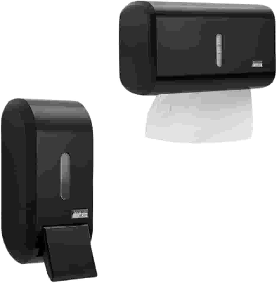 Super Kit Dispensador Elegante Alcool Gel ou Sabonete Liquido E Papel Toalha