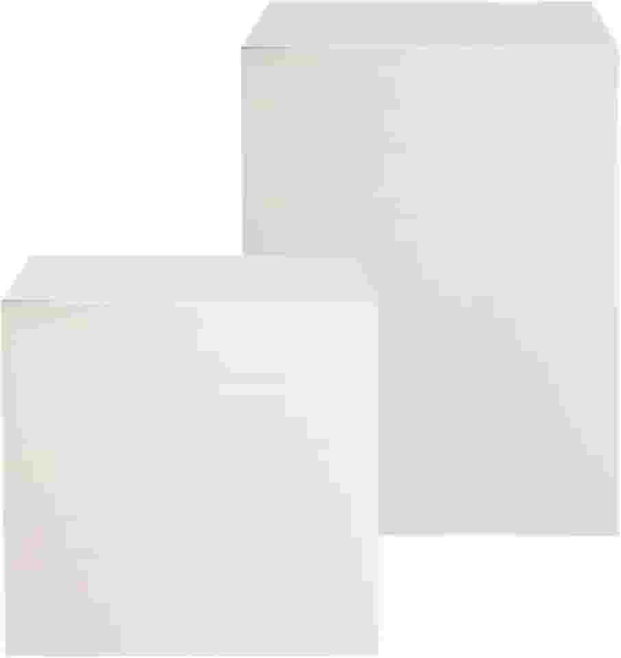 Kit 2 Cubos Tablado Para Lojas Vitrine Base Para fotos MDF Branco