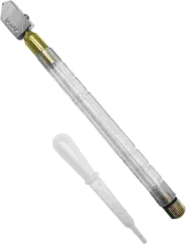 Cortador Corta Vidro Com Reservatório Ponta Tungstênio 175Mm
