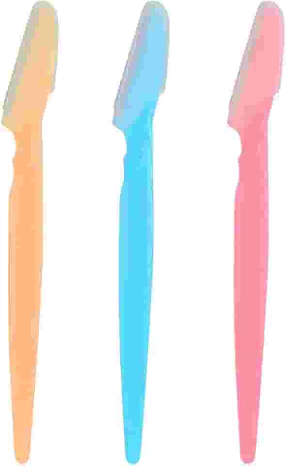 Kit de Navalha Lâminas Ferramentas de Depilação Esfoliante + Capa de Precisão - Sobrancelhas e Rosto