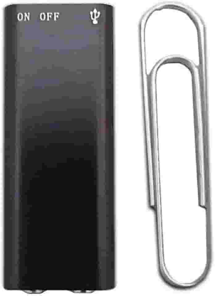 Minigravador de voz hotsell999 Worlds com 90 horas de armazenamento | Gravação de voz com um toque | Gravador de áudio digital de memória flash interna de 8 GB | Recarga rápida de 2 horas