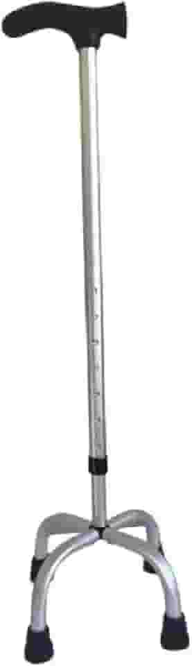 Bastão 4 Pontas Regulável - Bengala Leve Pessoas Até 100kg- Alumínio, Regulagem de Altura