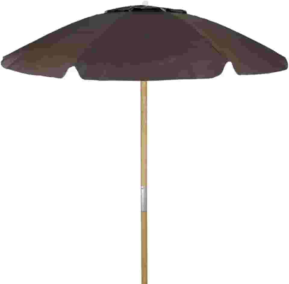 Guarda-Sol Bagum Vara De Madeira - 2,0 M - Marrom