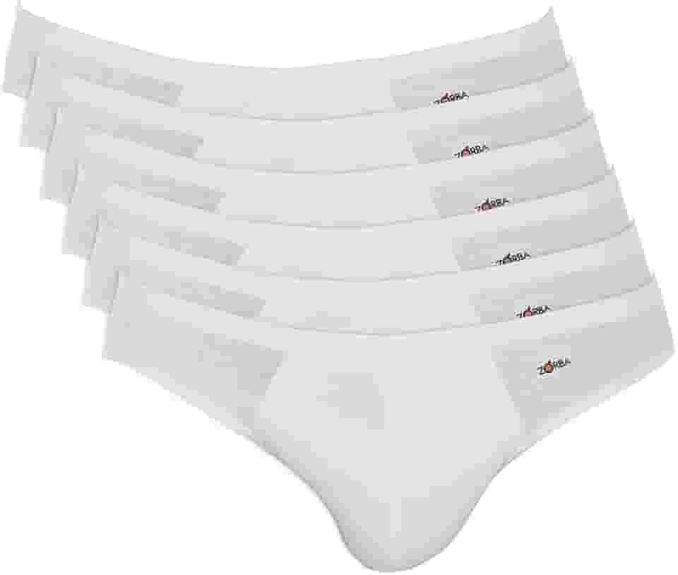 Kit 6 Cuecas Slip Algodão, Zorba, Masculino