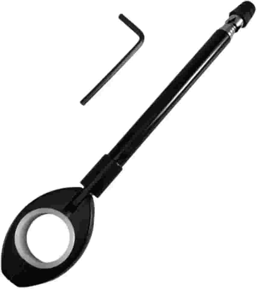 Antena Retrátil Corta Pipa Em Inóx Para Guidão De Moto E Bicicletas de 22mm ou 24mm de Espessura Spencer Proteção contra linhas Cortantes Cerol Preto