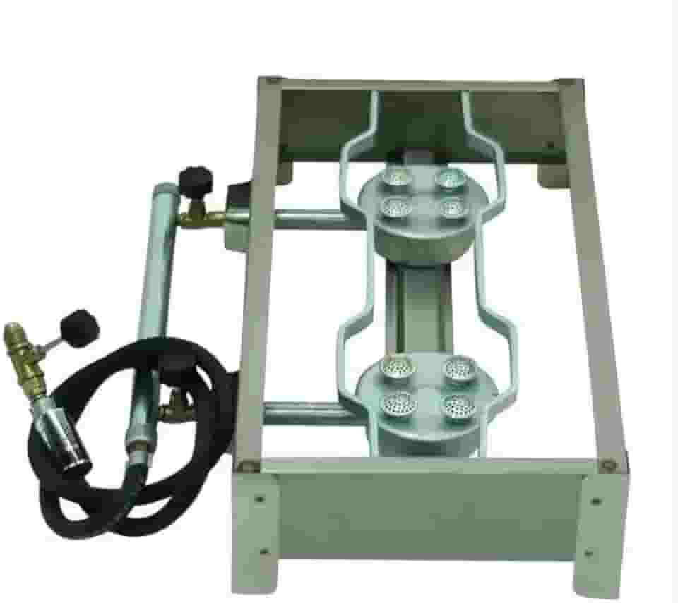 Fogão Industrial Alta Pressão Em Inox 2 Bocas - Fogareiro