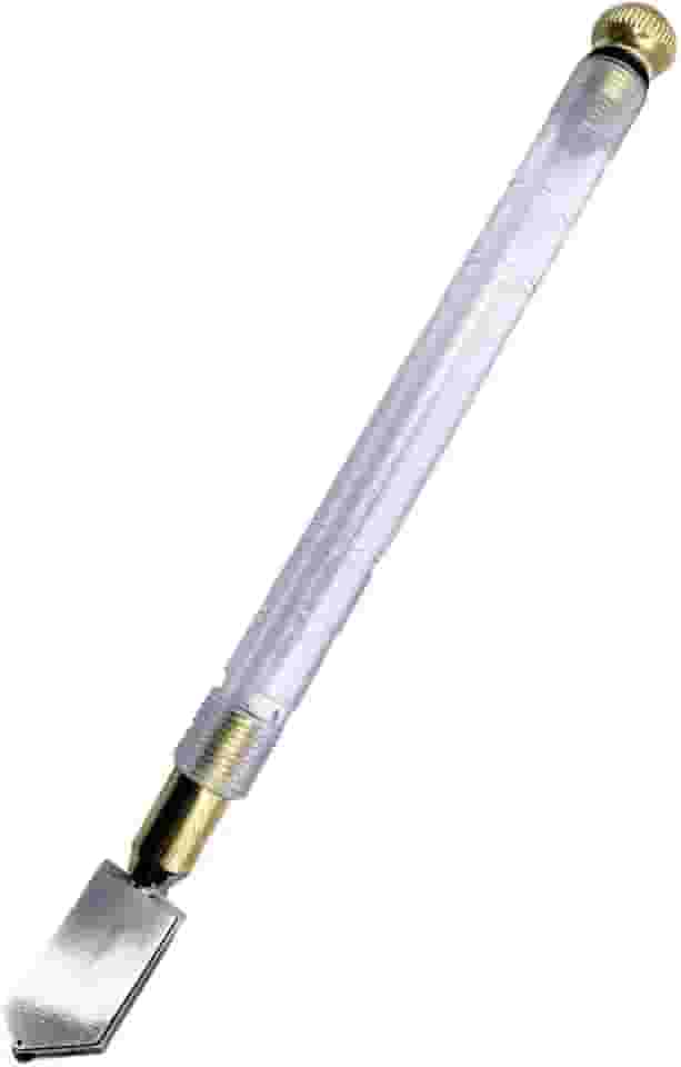 Cortador De Vidro Profissional Riscador Manual Com Bisnaga Dosadora Reservatório