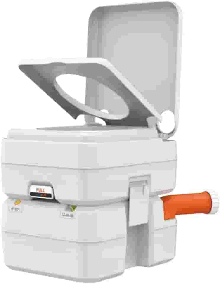 Vaso Sanitário Químico Portátil SEAFLO 20L com Vedação Dupla e Indicador de Nível Integrado