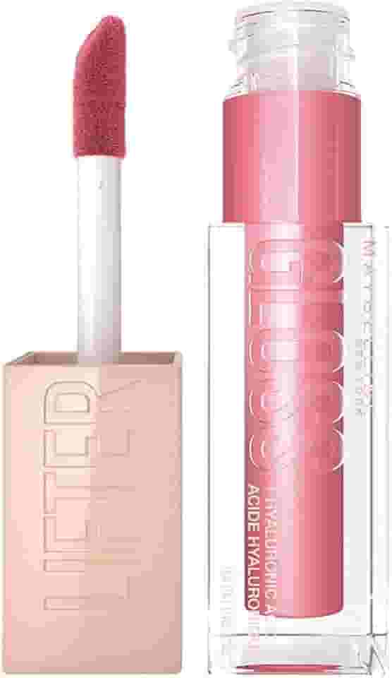 Maybelline NY Lip Lifter Gloss Brilho Labial com Ácido Hialurônico, Promove Lábios Volumosos, Hidratados e Cheios de Brilho, Aplicador XL para Make Glow, Cor Petal, 5.4ml