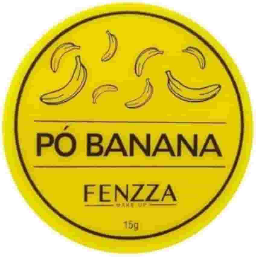 Pó Banana Fenzza - Translucido Fixador Finalizador Para Maquiagem, Absorve Oleosidade, Acabamento Aveludado, FZ34014