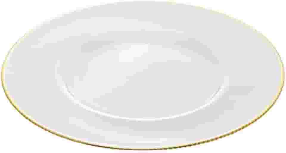 WOLFF - Sousplat com Fio de Ouro Thin Edge 33cm Cristal Ecológico