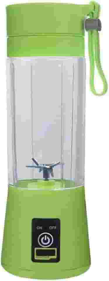 Mini Liquidificador Garrafa Portátil Mixer Juice Para Shake USB Recarregável 6 Lâminas Cup Coqueteleira Eletrica Sem Fio Frutas Whey Suco Academia Premium Marca LC Pagotti (VERDE)