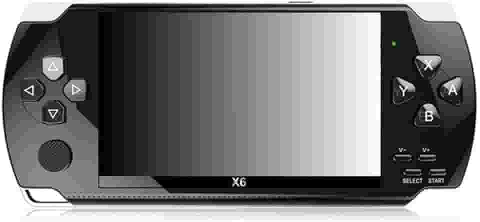 Drumstone Console portátil de 4,3 polegadas de 8 GB com 1500 jogos com vários simuladores x6, console de videogame retrô, mp3/mp4/Ebook, saída de TV, jogo portátil