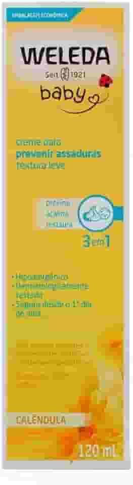 Weleda Babycreme de Calêndula | Proteção Natural Contra Assaduras | Fórmula Suave com Calêndula e Camomila | 120 ml