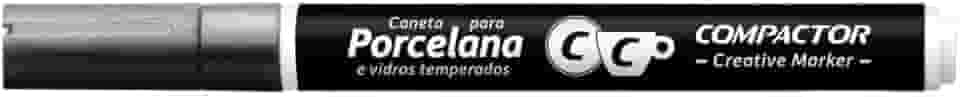Marcador Creative Porcelana Compactor Avulso Metálico Prata