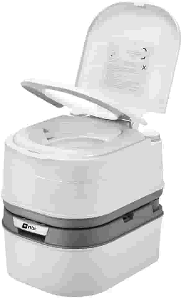 NTK, Banheiro Eco Camp Comfort, Vaso Sanitário Ecológico Portátil para Atividades ao Ar Livre, Motorhome, 24 Litros, com Suporte para Papel Higiênico.