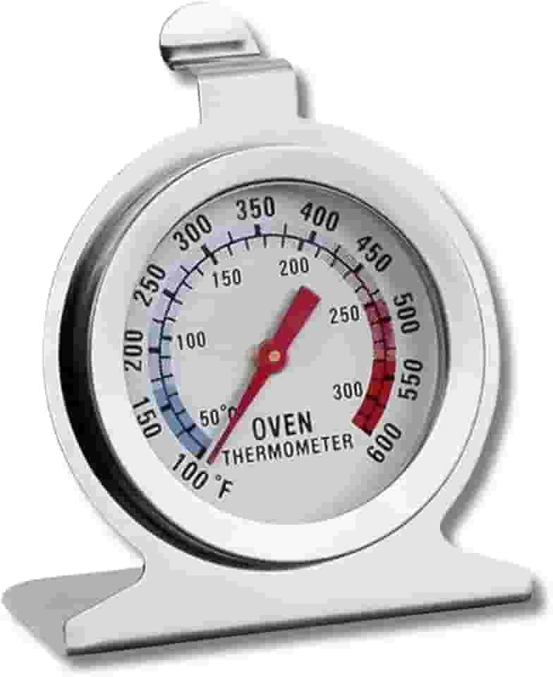 Termômetro Para Forno Analógico com Medição Precisa em Aço Inox Temperatura de 50°C até 300°C Culinário Cozinha