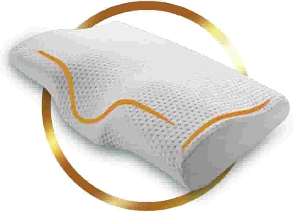 Travesseiro Nasa Ortopédico Anatômico Ajuda Aliviar Dores no Pescoço e Cervical, Combate Insônia e o Ronco OrtoGold