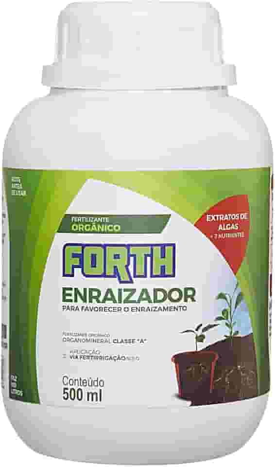 Forth Enraizador Líquido Concentrado, Enraizamento, Formação de Raízes, Micronutrientes, Extrato de Algas, Organomineral Classe A, 500ml